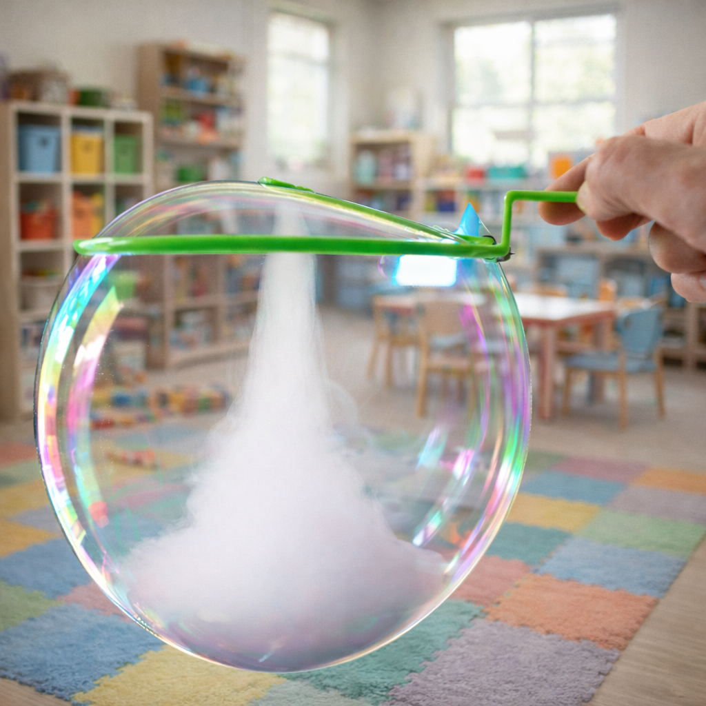Tornado bubble demonstration at Sydney preschool incursion